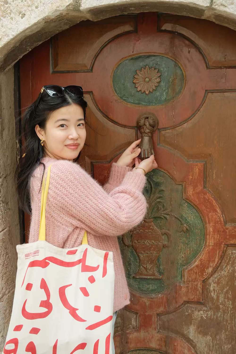 石雨白在法国校园的照片